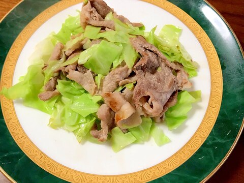 豚肉とキャベツの中華炒め